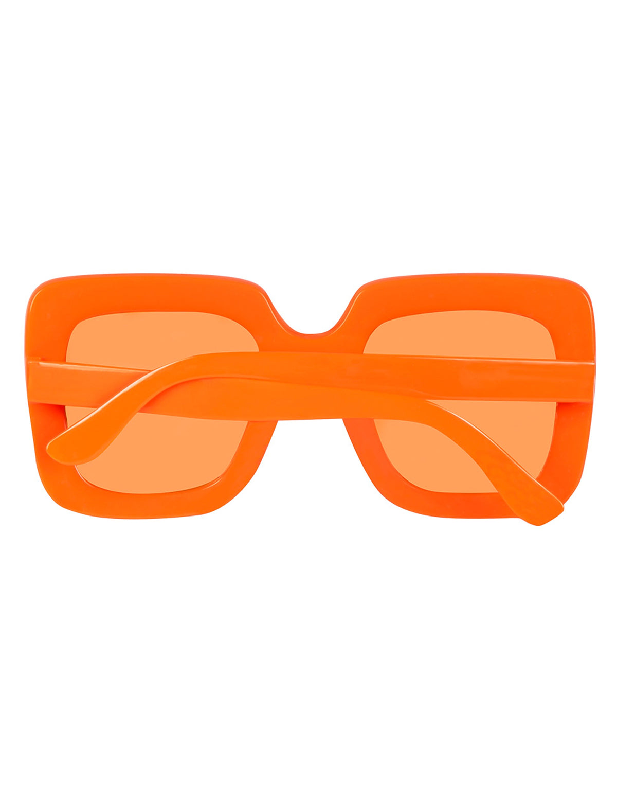 Vue de dos des lunettes à strass orange pour adulte