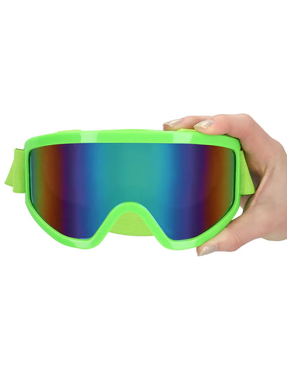 Felnőtt neon zöld síszemüveg