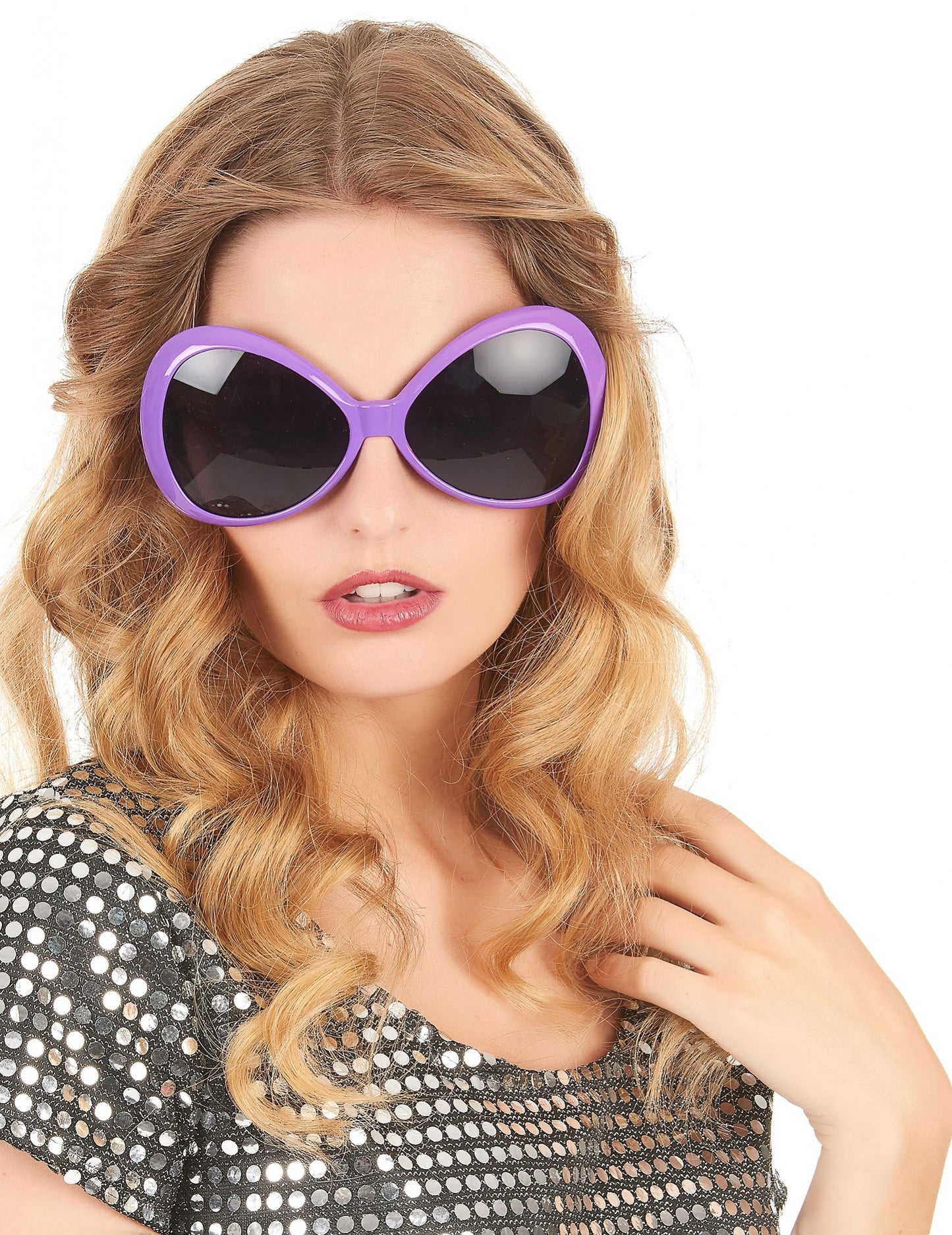 Violet felnőtt disco szemüveg
