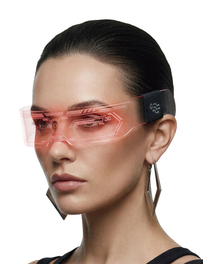 Futurisztikus LED-es szemüveg 
