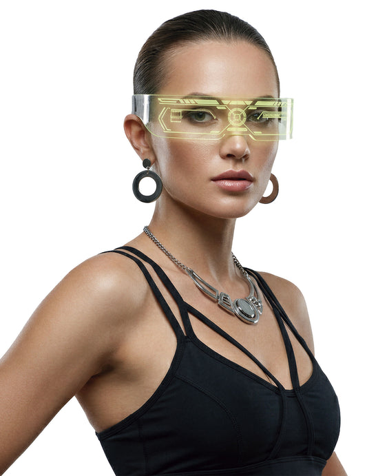 Futurisztikus LED-es szemüveg 
