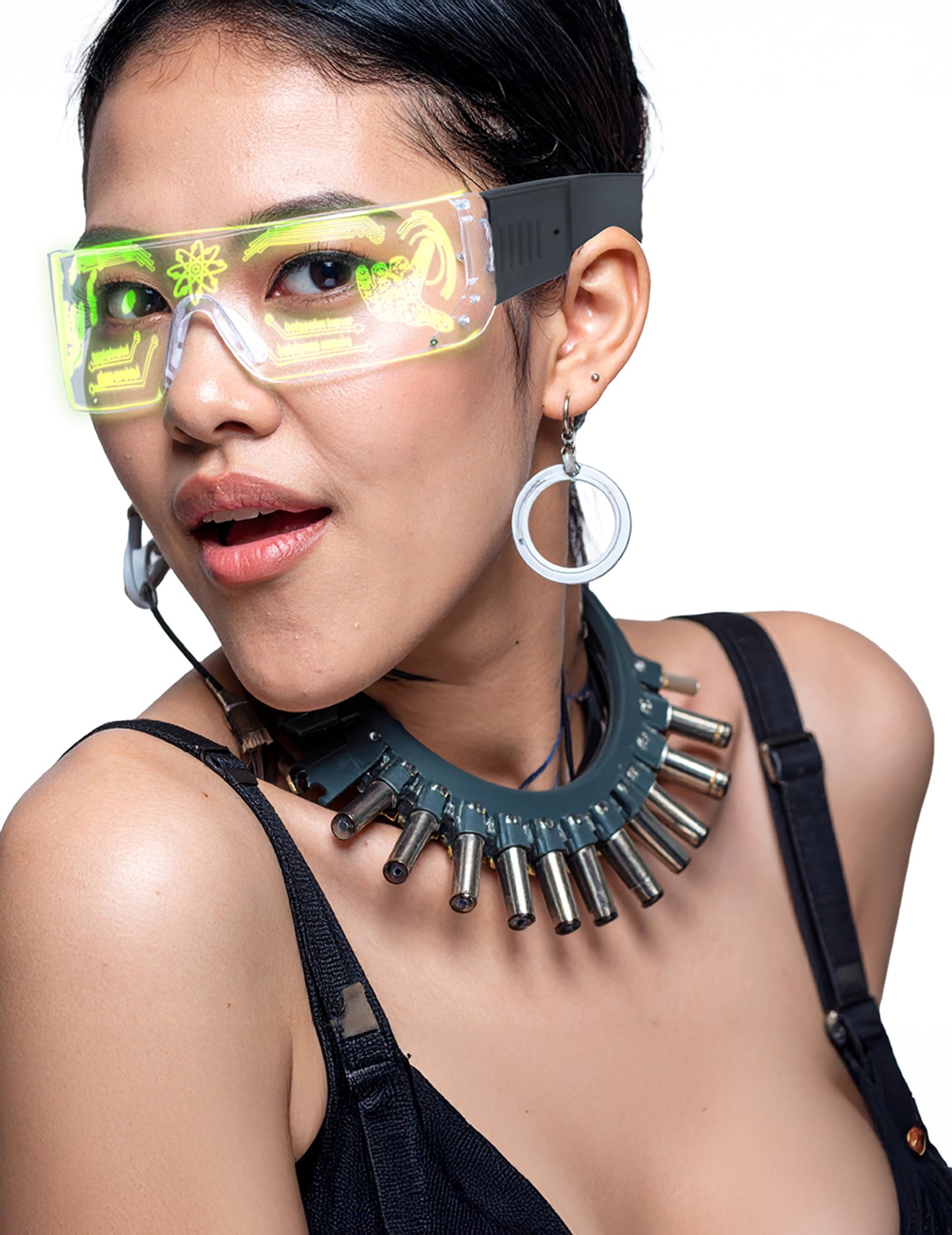 Futurisztikus LED-es szemüveg 