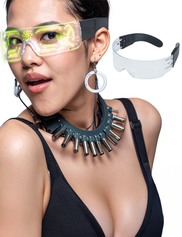 Futurisztikus LED-es szemüveg 