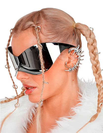 Futurisztikus, tükrös hatású szemüveg felnőtteknek 