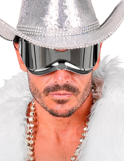 Futurisztikus, tükrös hatású szemüveg felnőtteknek 