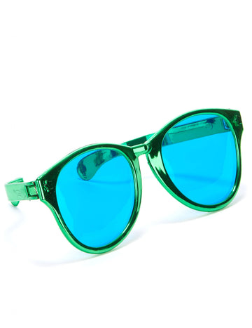 Óriási zöld felnőtt szemüveg