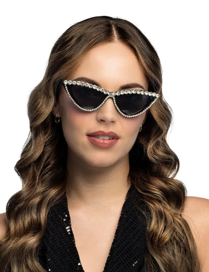 Strasszos, glamour felnőtt szemüveg 