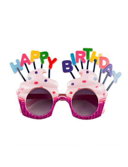 Boldog születésnapot szemüveg cupcake felnőtt