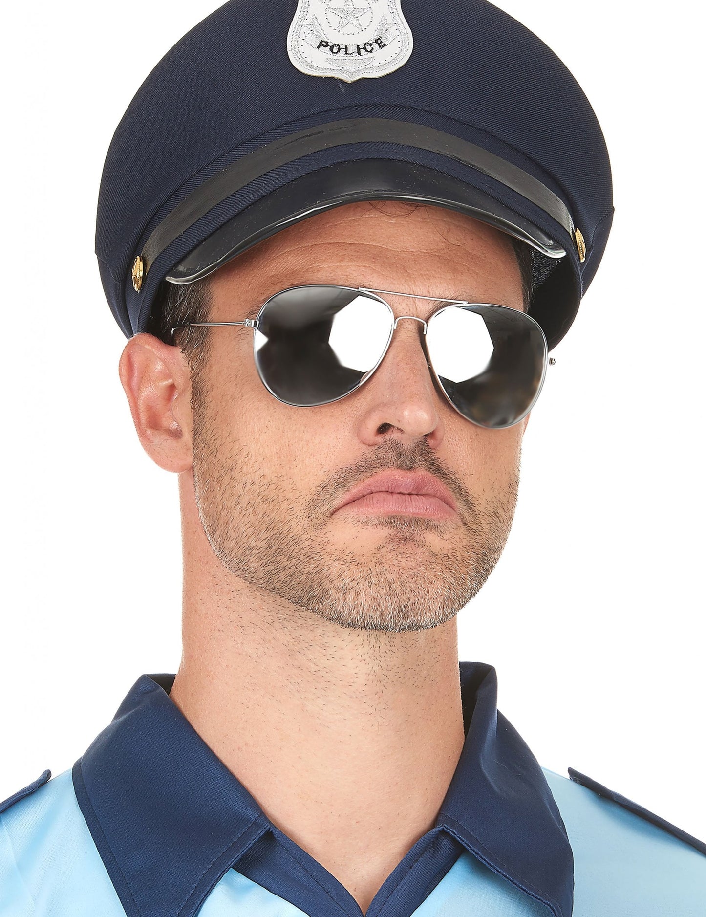 Vue de face des lunettes d'aviateur pour adulte