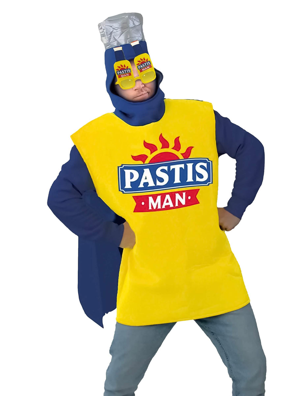 szemüvegek Pastis Man felnőtt sárga, üveg alakú