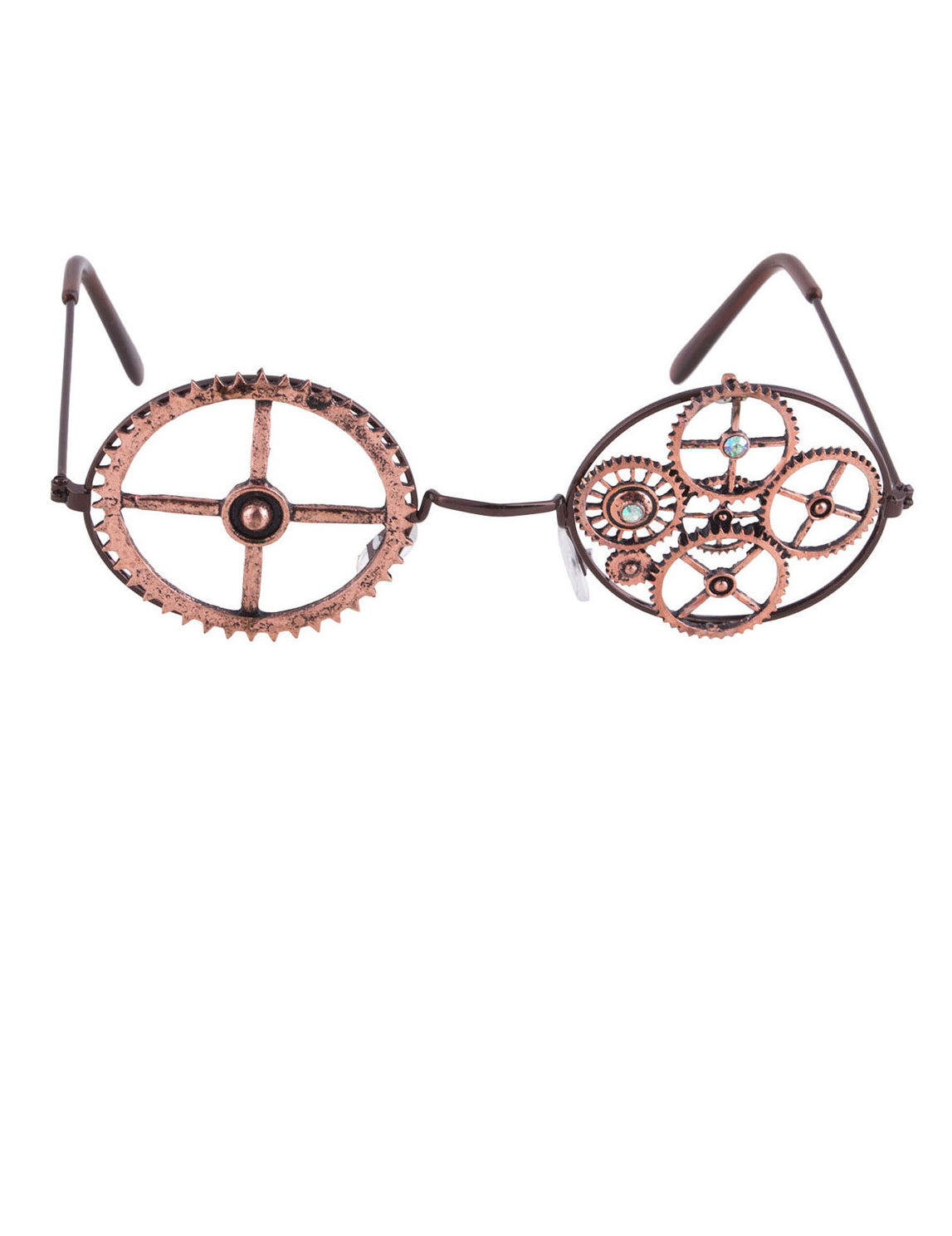 Kerek steampunk bronz szemüveg