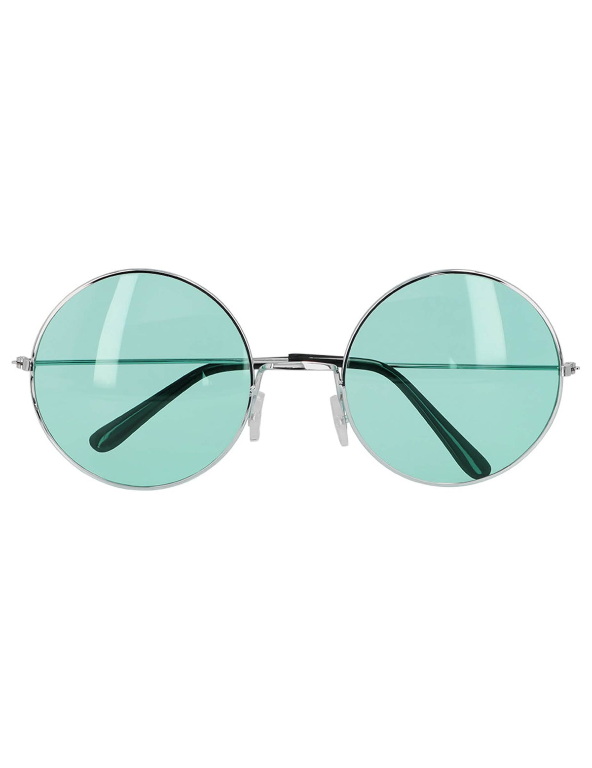 Vue de face des lunettes rondes géantes hippies