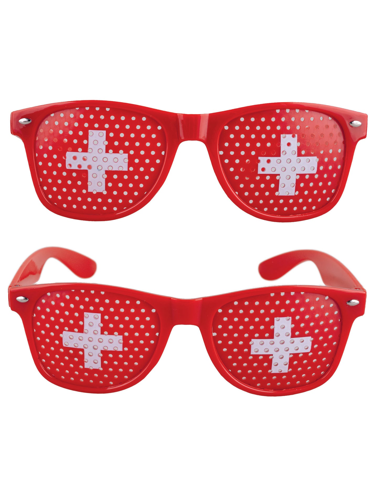 Svájci zászlós szurkolói szemüveg felnőtteknek 