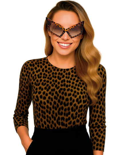 Divatos leopárd mintás szemüveg felnőtteknek 