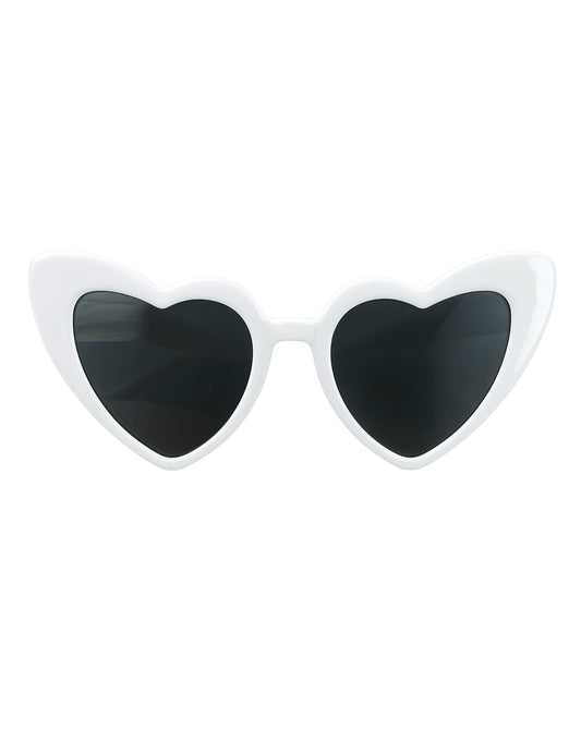 Vue de face des lunettes vintage cœur