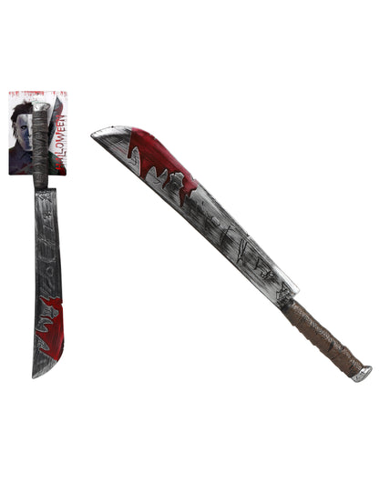 Műanyag Halloween véres machete