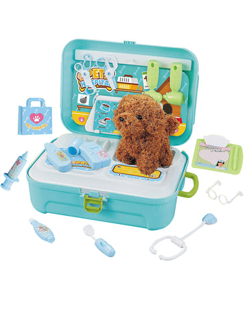 Állatorvosi játékkészlet minden tartozékával