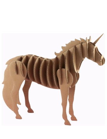 Karton unikornis modell 21,5 x 4 x 17 cm önösszeszerelés