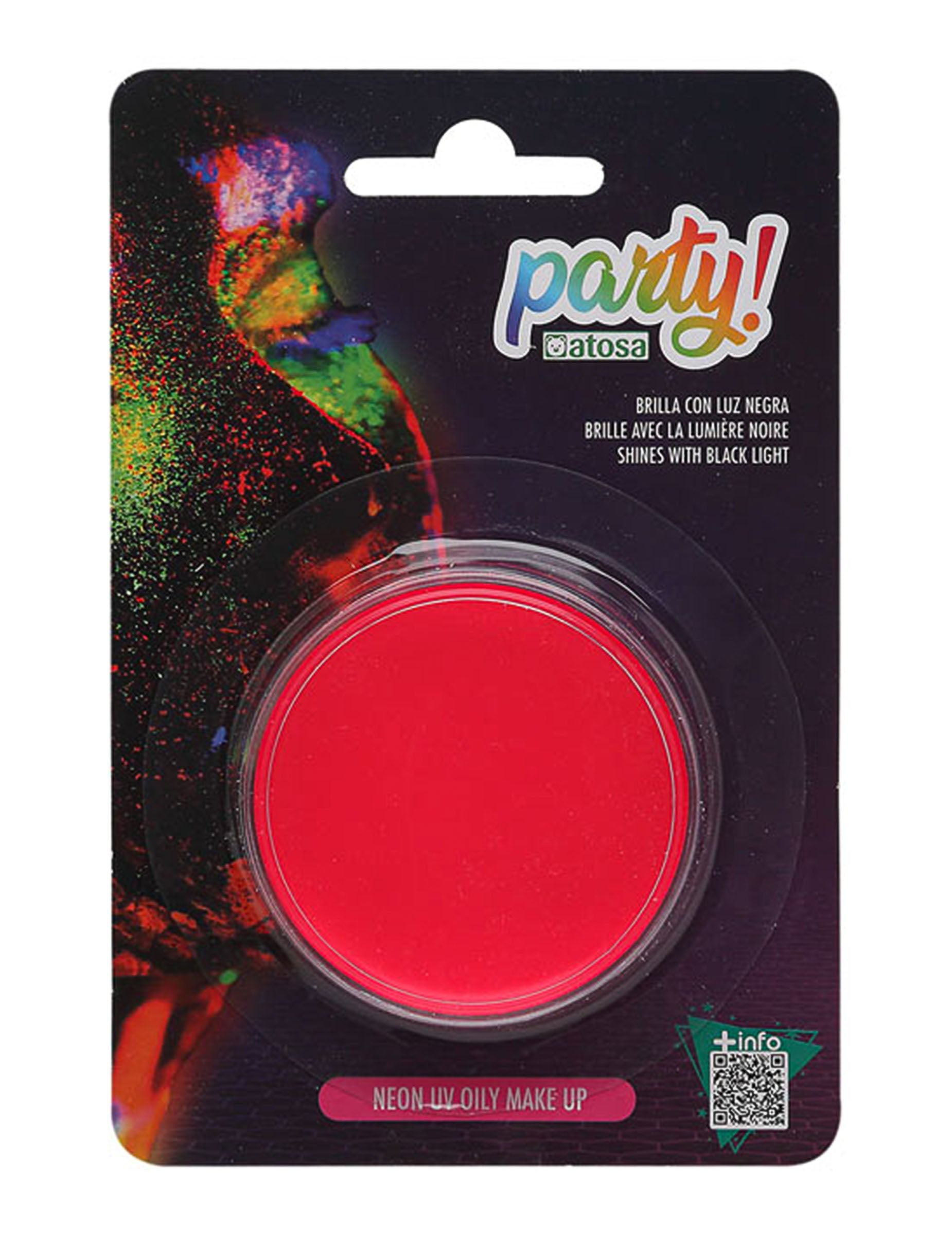 Maquillage néon fluorescent pour adulte rose fluo