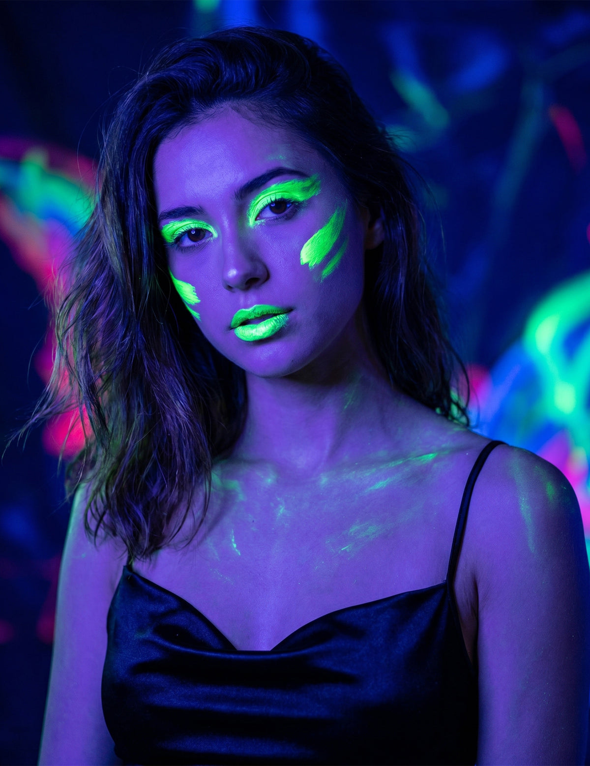 Fluo zöld neon smink 7,8 g