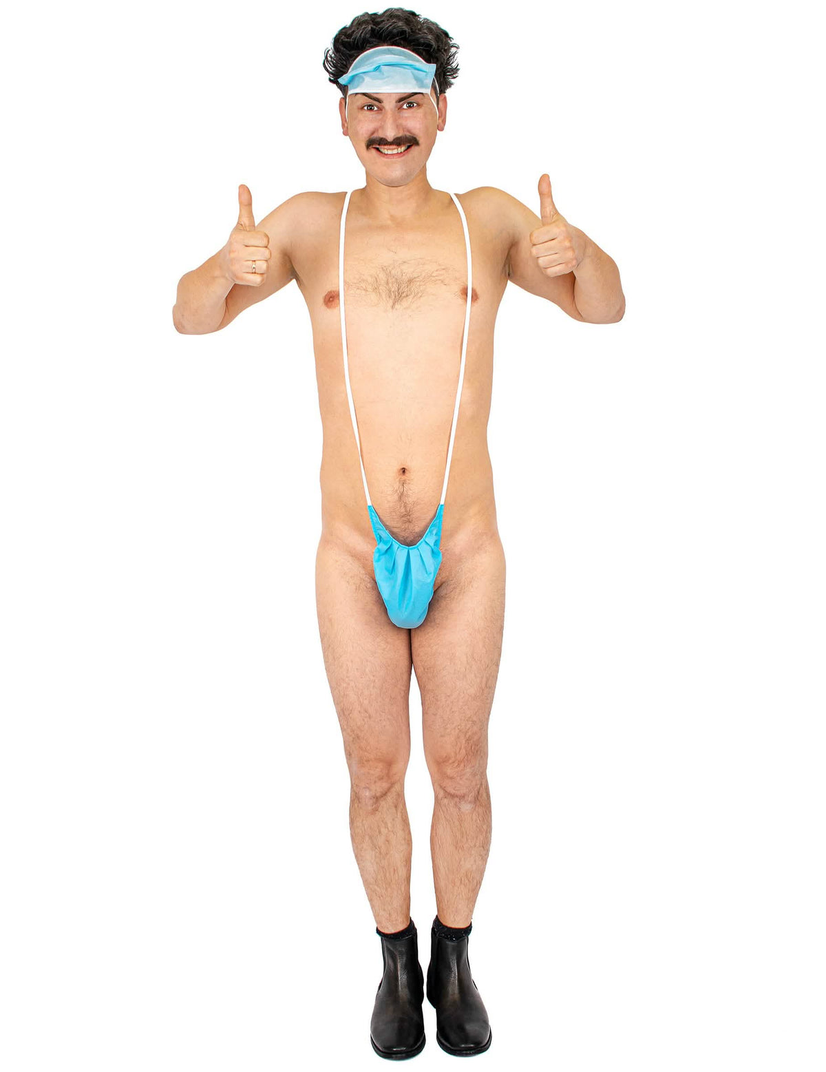 türkizkék kék férfi mankini
