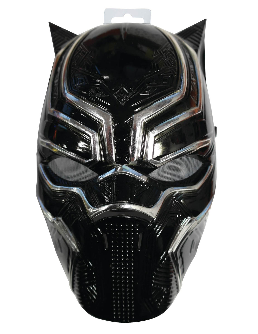 Elölnézet gyermekeknek való Black Panther félmaszkja