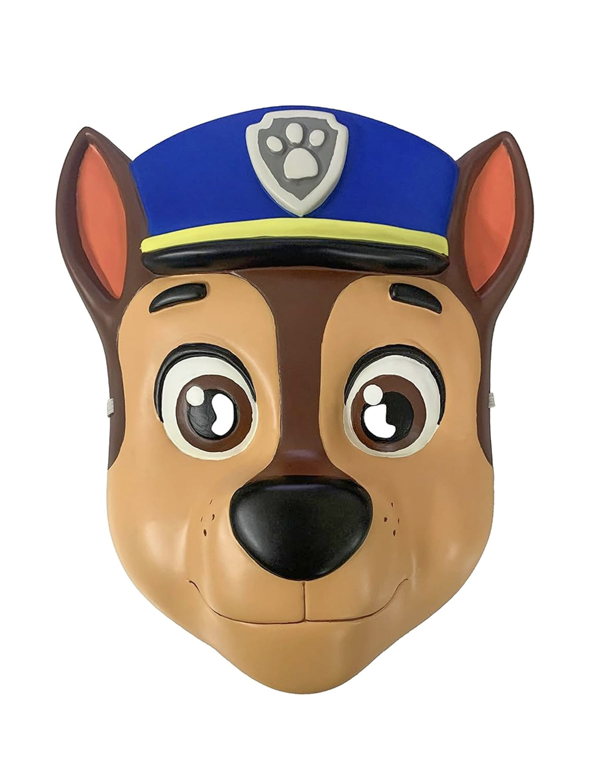 Masque Chase Pat Patrouille pour enfant marron avec casquette de policier bleue