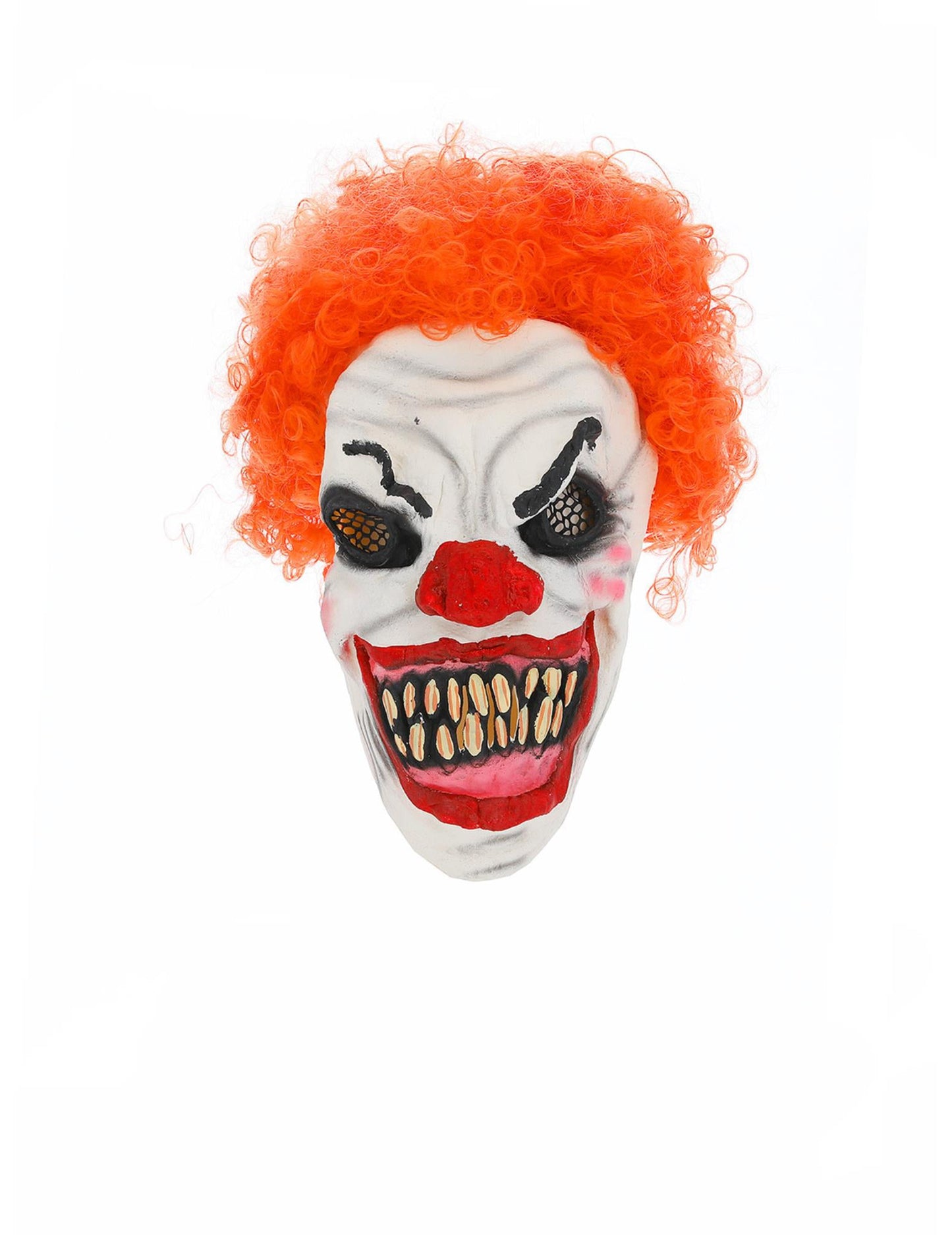 Félelmetes vörös hajú bohóc maszk Halloween