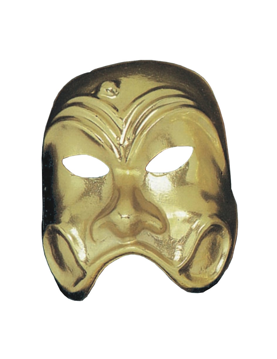 Masque de comédie pour adulte doré
