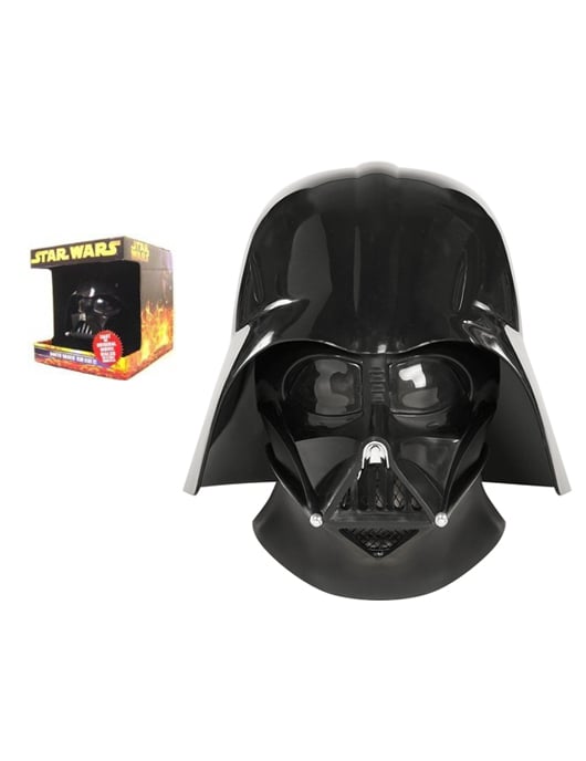Vue de trois-quarts du casque collector Dark Vador Star Wars