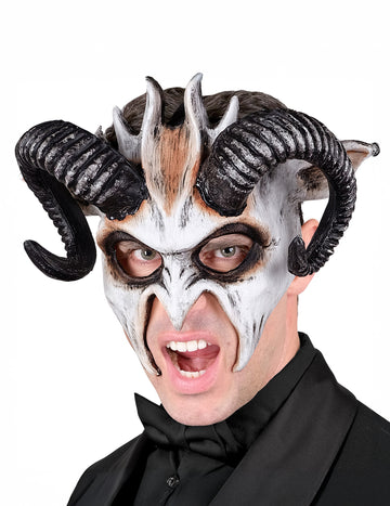 Felnőtt szarvas fehér démonmaszk