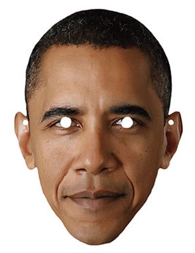 Masque en carton Barack Obama pour adulte réaliste