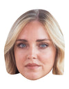 Masque en carton Chiara Ferragni pour adulte blonde