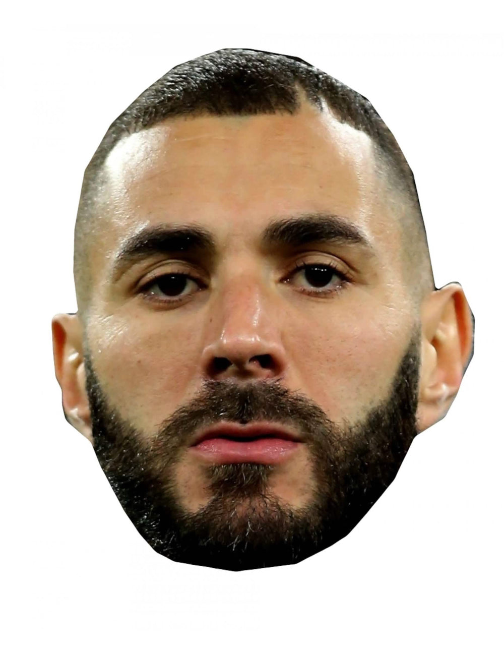 Karim Benzema kartonmaszk felnőttnek, realisztikus
