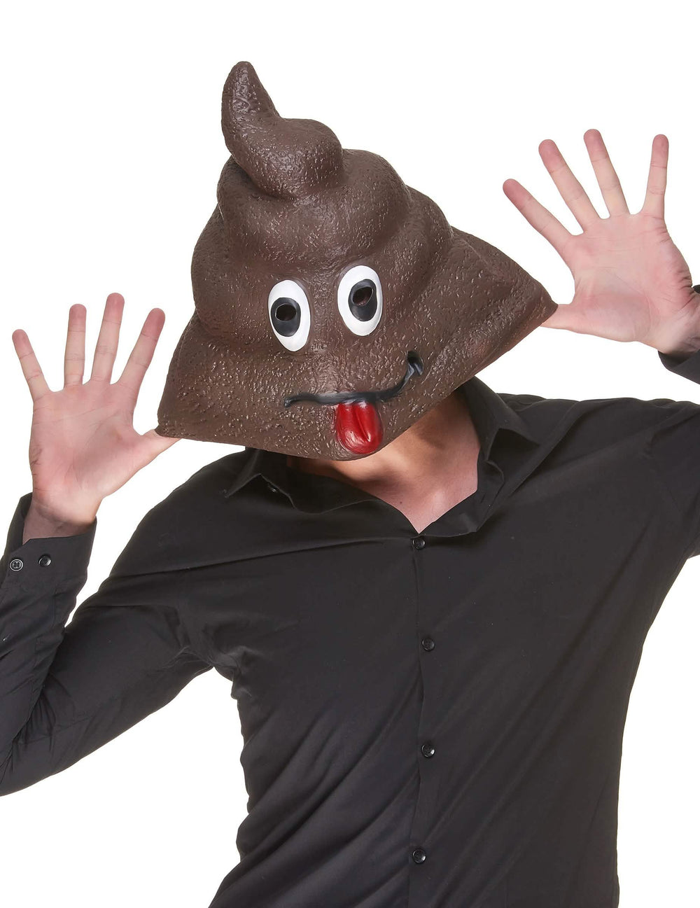 A felnőtt Caca latex maszk elölnézete