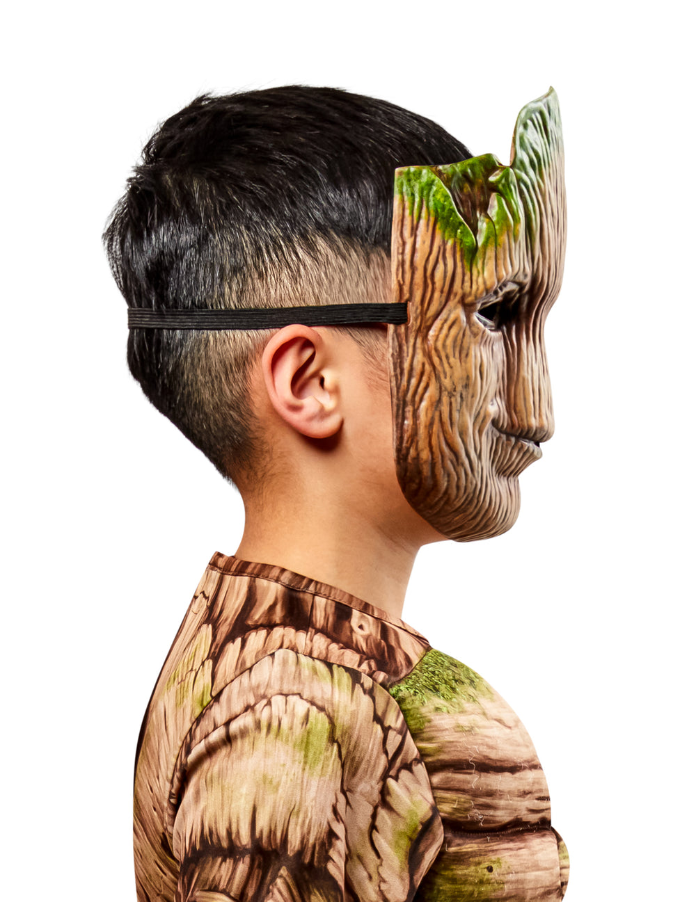 Vue de profil du masque Groot Les Gardiens de la galaxie