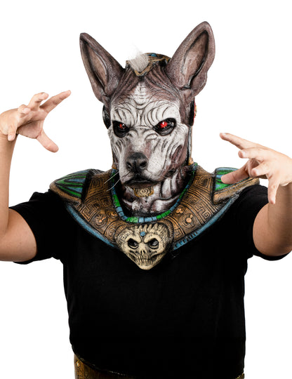 Teljes arcú szörnymaszk felnőtt kutyafejjel
