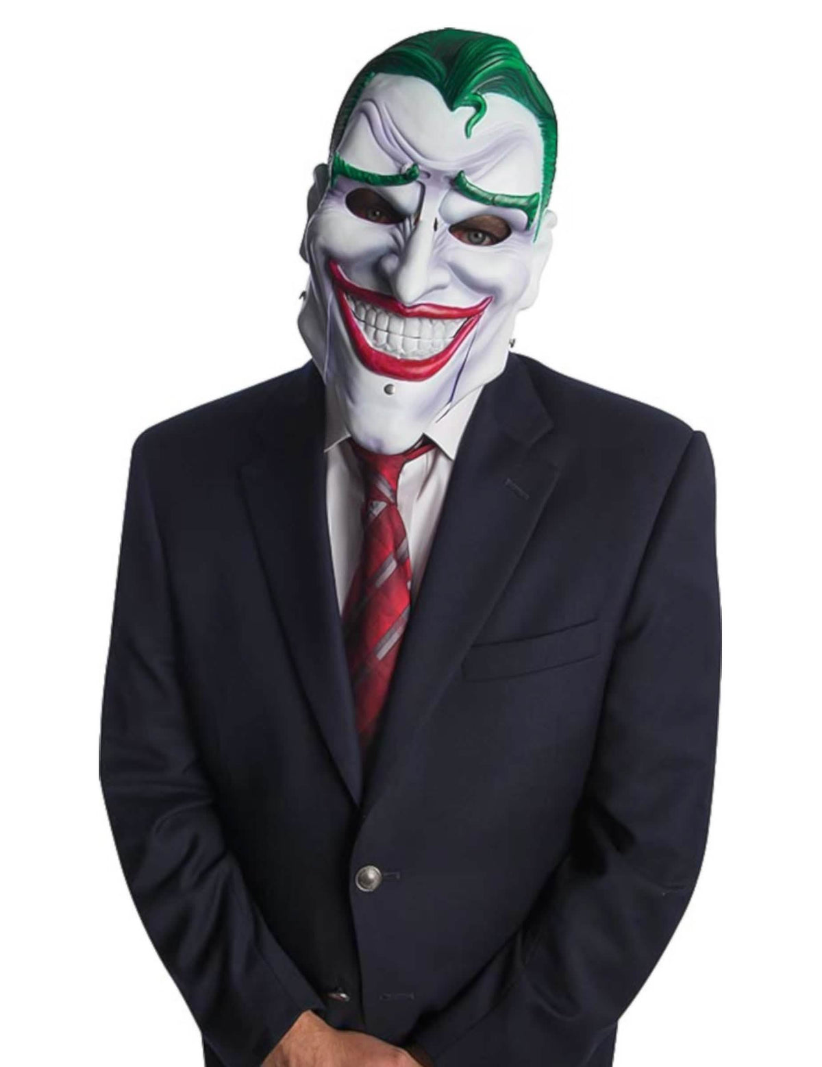 Luxus artikulált Joker maszk felnőtt fehér és zöld