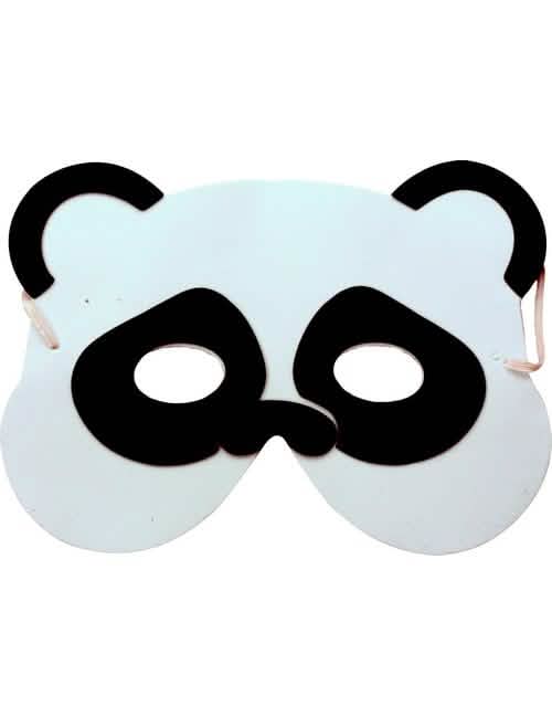 panda maszk gyermeknek fehér és fekete