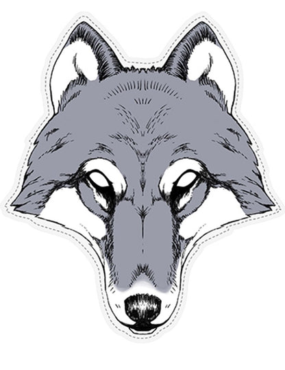 Wolf Paper Mask 28 x 32 cm