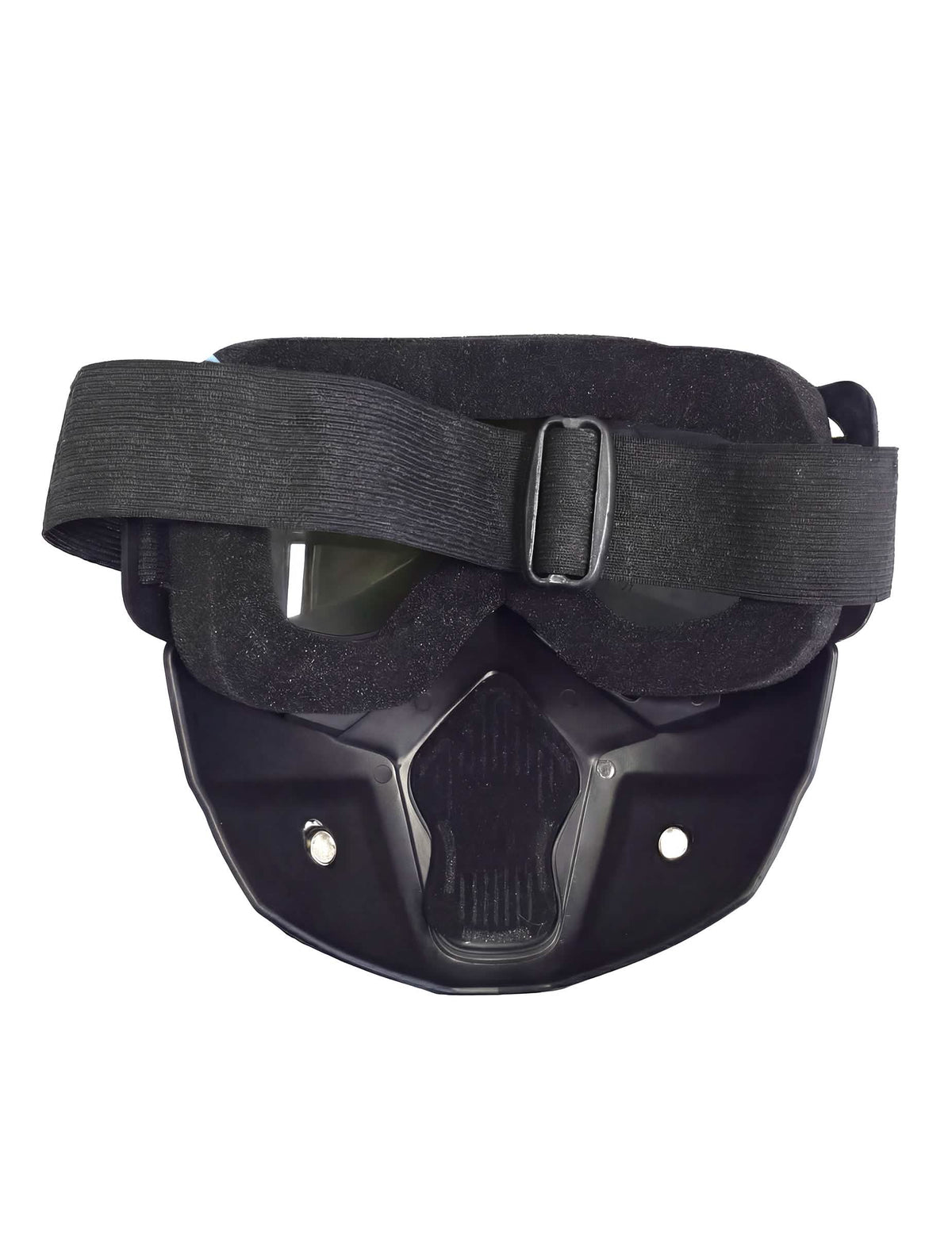Hátulnézetben látható felnőtt katonai védőmaszk