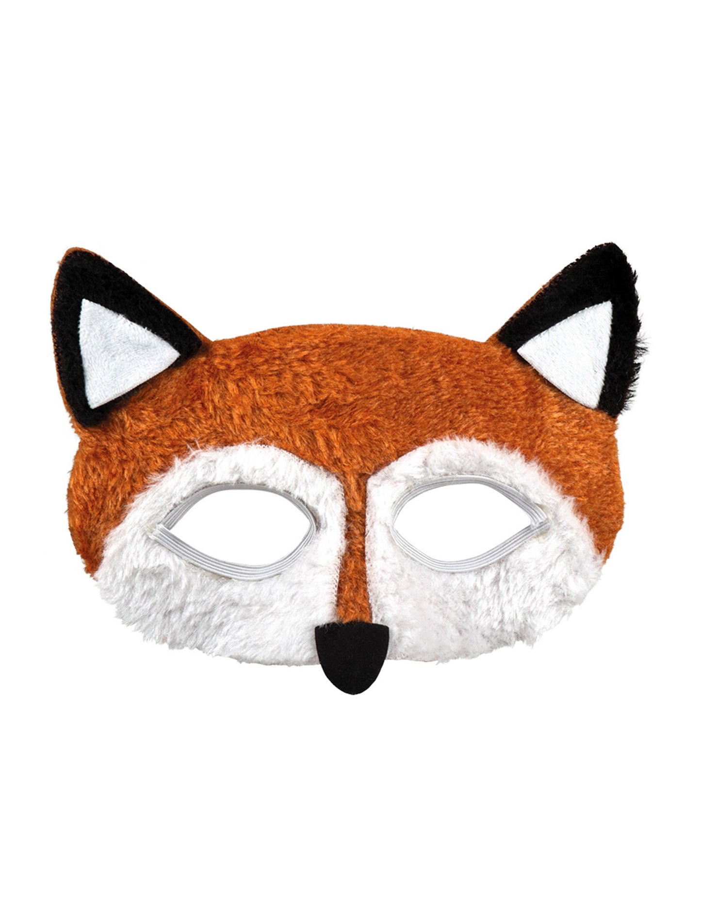 Vue de face du masque renard pour adulte