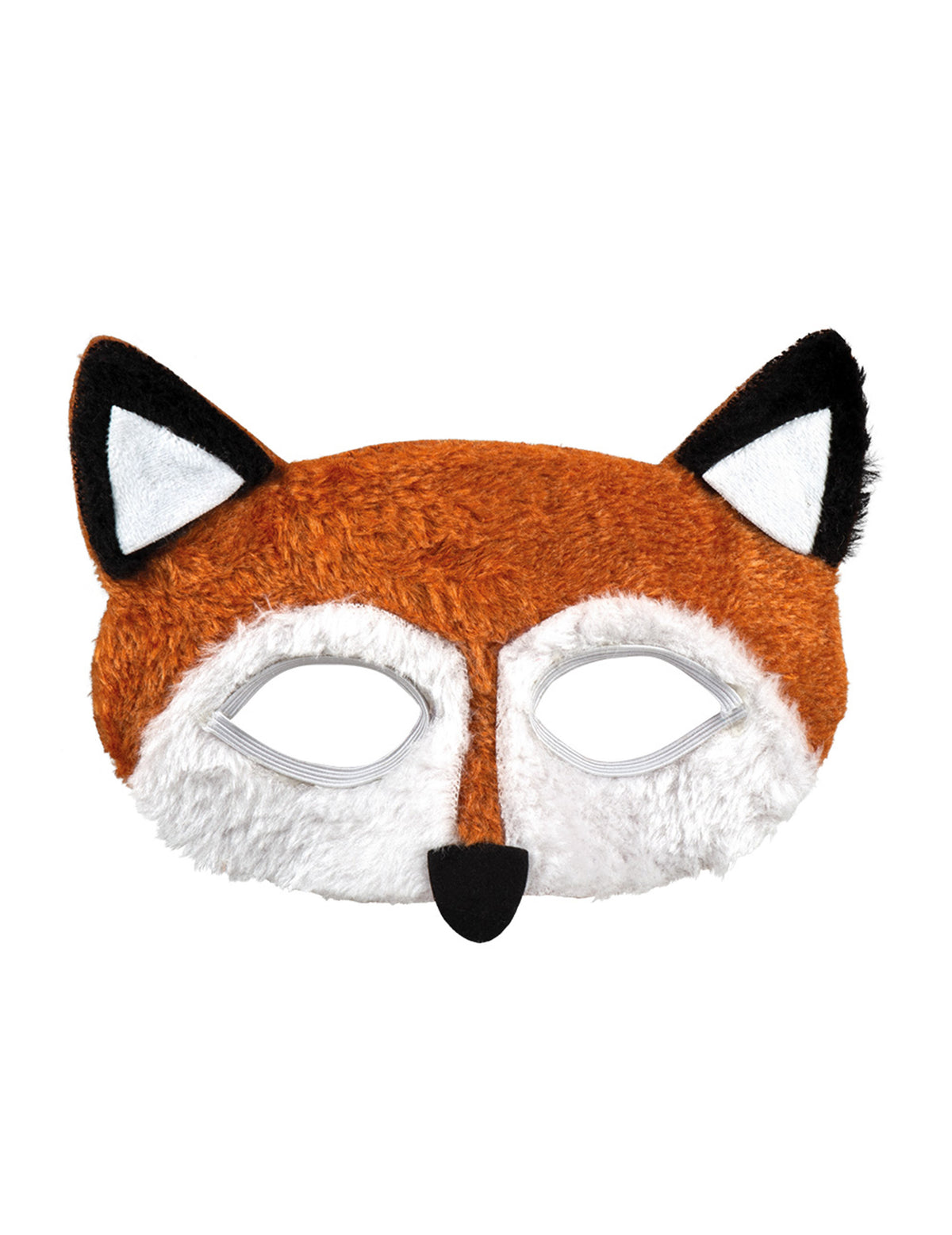 Vue de face du masque renard pour adulte