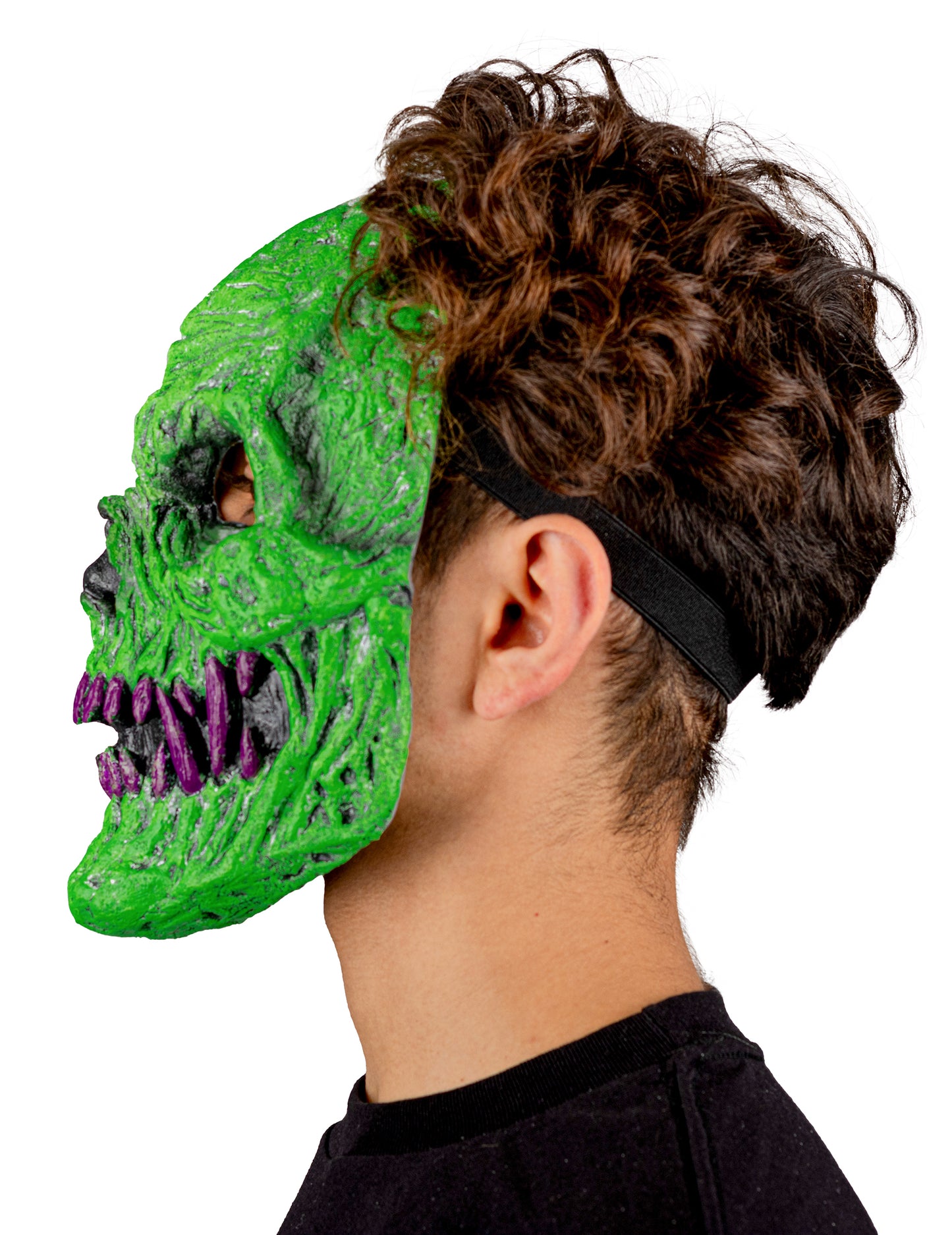 Felnőtt zöld démoni csontváz maszk