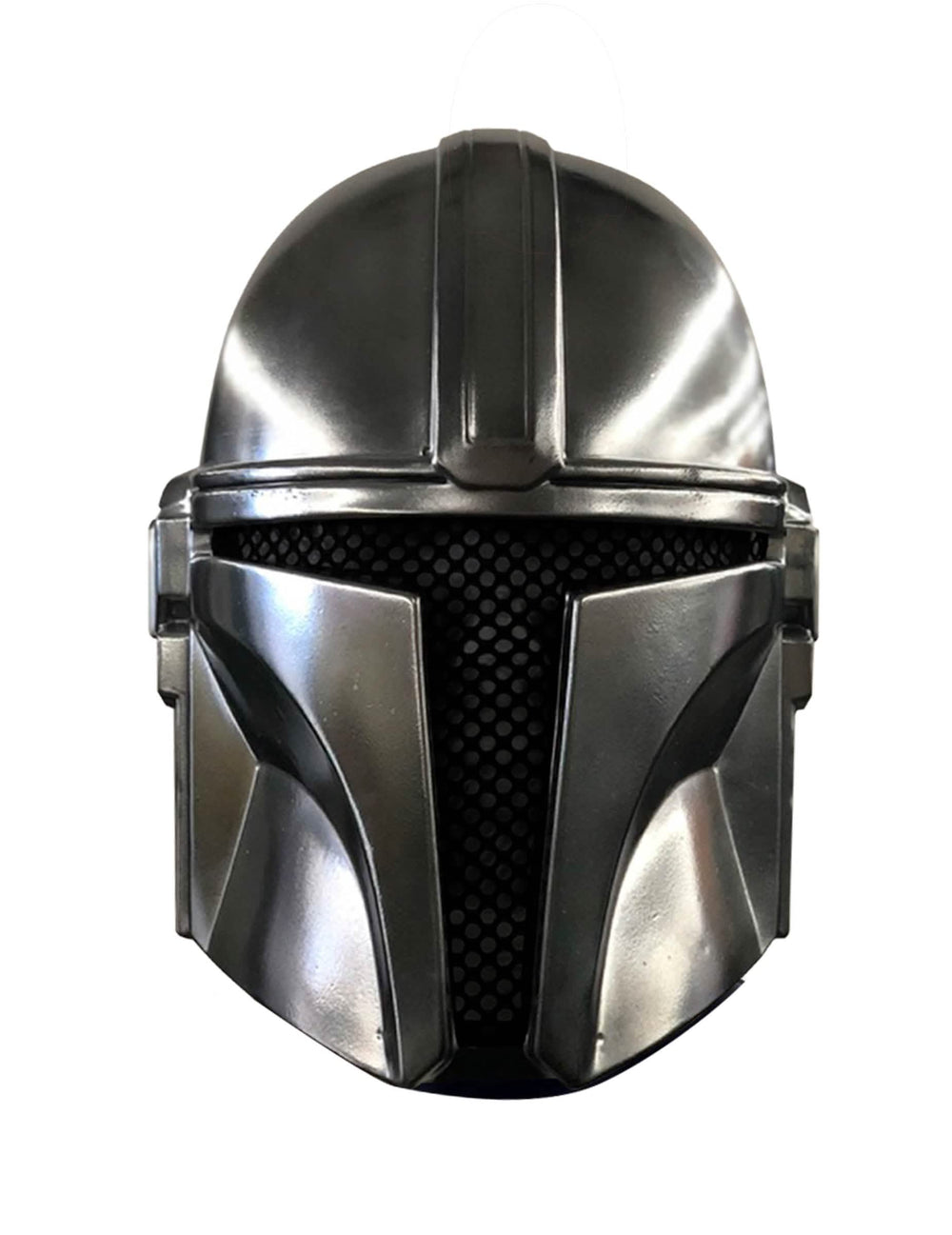 The Mandalorian gyermek maszk szürke metálfényű fekete szemellenzővel