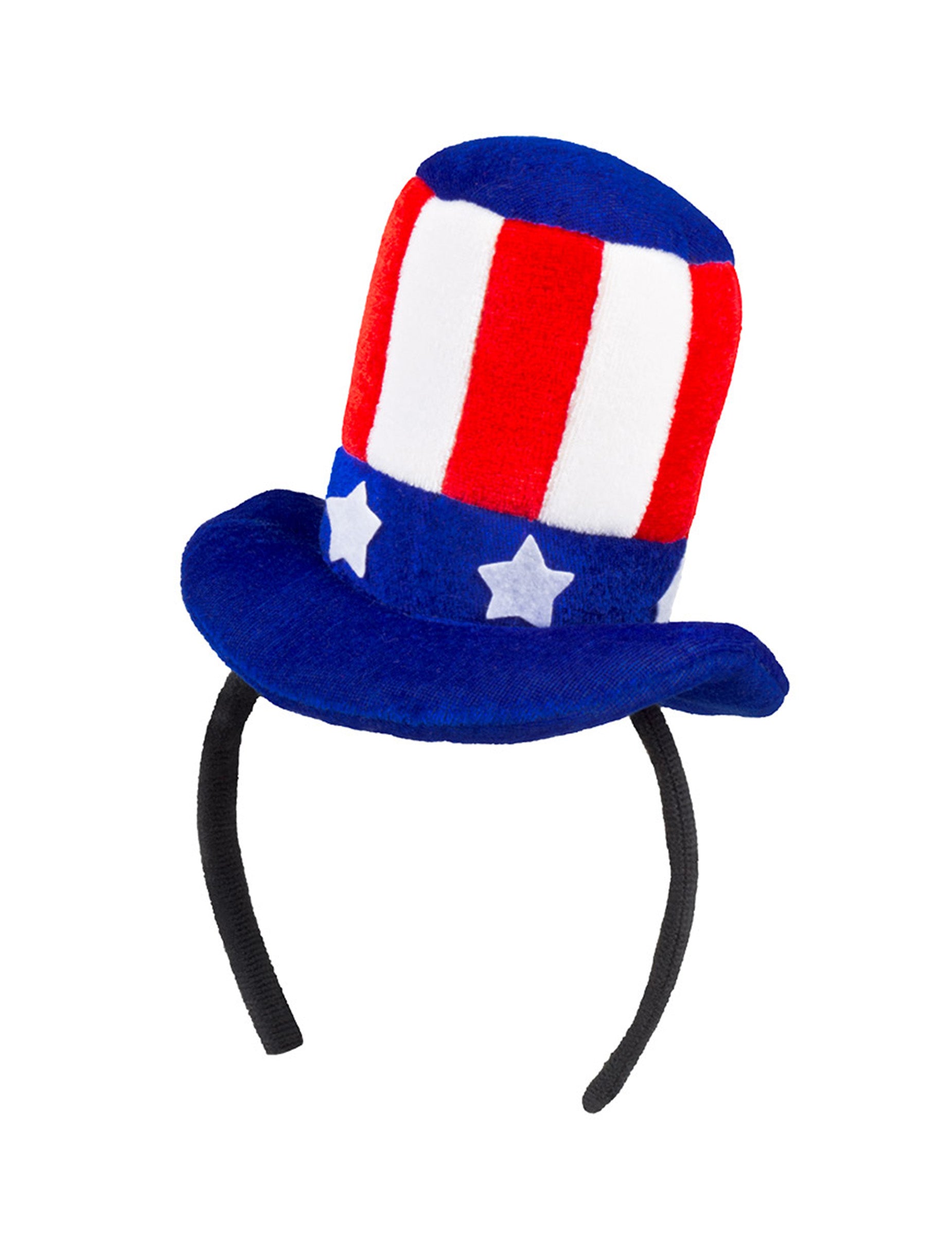 Vue de face du mini chapeau américain pour adulte