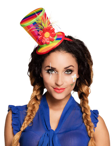 Felnőtt bohóc mini lóhere kalap