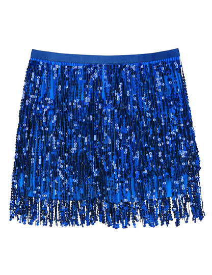 Kék flitteres miniszoknya női 