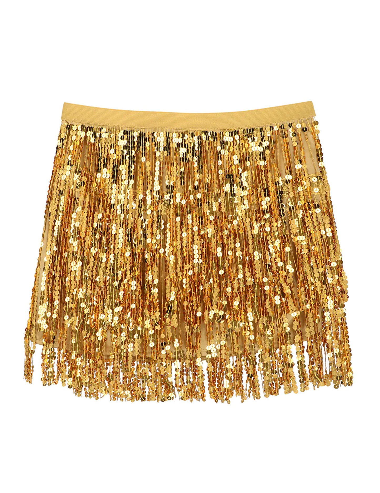 Arany flitteres miniszoknya női jelmezhez 