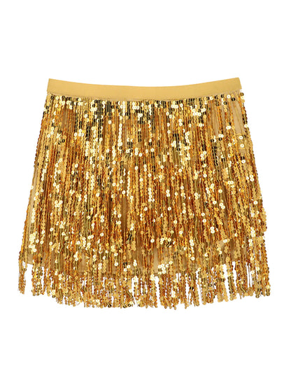 Arany flitteres miniszoknya női jelmezhez 